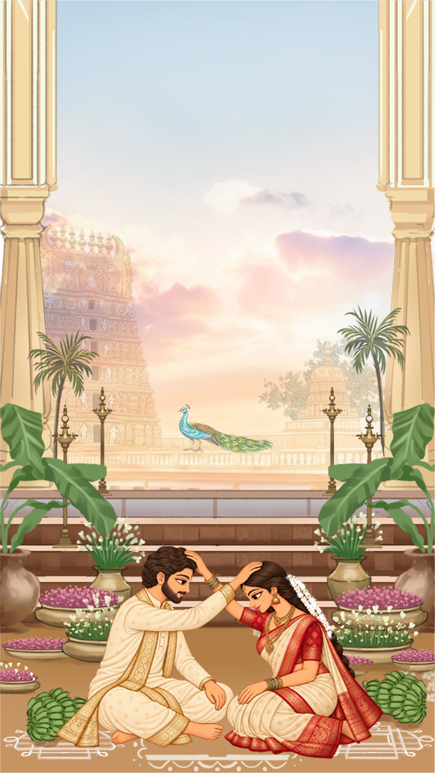 Muhurtham Ceremony Scene Background